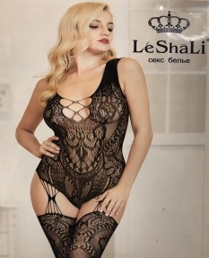 Кетсьюит боди с имитацией чулок S/L