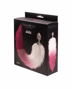 Анальная Пробка с Хвостом Diamond Galaxy Pink