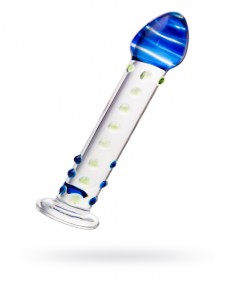 Нереалистичный фаллоимитатор Sexus Glass, стекло, 18 см, 912007