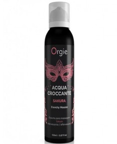 Шипучая увлажняющая пена для чувственного массажа Orgie Acqua Croccante Sakura, 150 мл, 51553