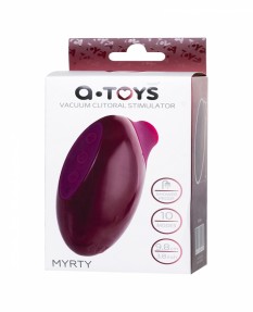 Вакуумный стимулятор клитора TOYFA A-Toys Myrty, бордовый