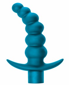 Анальная пробка с вибрацией Spice it up Ecstasy Aquamarine
