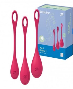 Вагинальные шарики Satisfyer Yoni Power 1, красные. 9043842