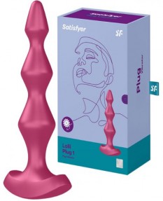 Анальная виброелочка Lolli Plug 1 Satisfyer, розовая