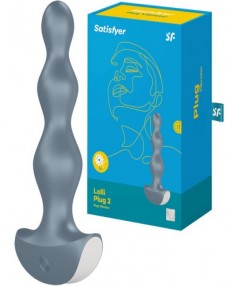 Анальная виброелочка Lolli Plug 2 Satisfyer серая