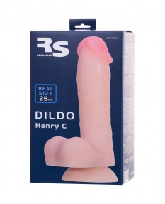 Фаллоимитатор REALSTICK SILICONE HENRY C, ТЕЛЕСНЫЙ, 25 СМ, 9420004