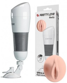 Мастурбатор-вагина в колбе на присоске Pretty Love Hedy, BM-00900T49N