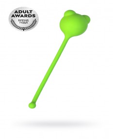 Вагинальный шарик A-TOYS BY TOYFA TIGO, СИЛИКОН, ЗЕЛЕНЫЙ, 12,4 СМ Ø 2,7 СМ, 764017