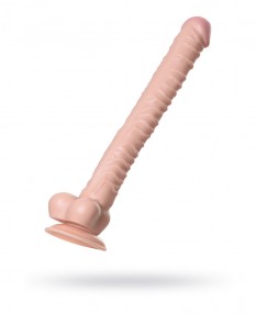 Реалистичный фаллоимитатор TOYFA REALSTICK NUDE, PVC, ТЕЛЕСНЫЙ, 40 СМ