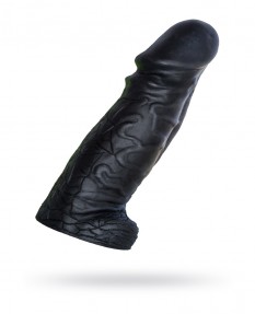 Фаллоимитатор-супергигант DESPOT LOVETOY, ПВХ, ЧЕРНЫЙ, 28 СМ, 928000