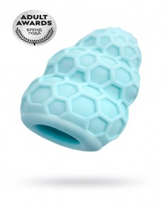 Мастурбатор A-TOYS FLAFF, TPE, БИРЮЗОВЫЙ, 8СМ, Ø 2,9 СМ, 763013