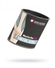 Мастурбатор MYSTIM MASTURBATIN SWIRL GIR, TPE, БЕЛЫЙ, 4,5 СМ