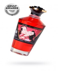 Масло для массажа SHUNGA BLAZING CHERRY, разогревающее, вишня, 100 мл, 2200