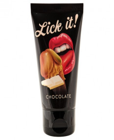Гель ароматизированный Lick it белый шоколад, 50 мл