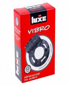 Презервативы с эрекционным кольцом LUXE VIBRO Африканский Эль Дьябло