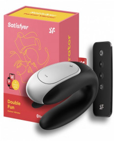 Смарт-вибратор для пар Satisfyer Double Fun черный. 4001692