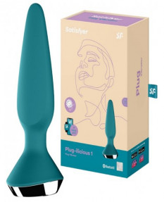 Анальная вибропробка Satisfyer Plug-ilicious 1 зеленый, 4061504003214