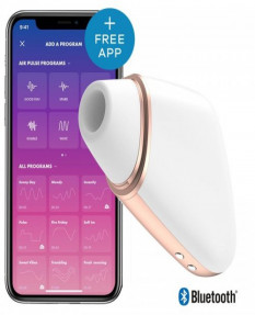 Вакуум-волновой бесконтактный стимулятор клитора SATISFYER LOVE TRIANGLE, силикон, белый, J2018-57-2