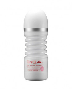 Мастурбатор с вращением для интенсивной стимуляции головки Tenga Rolling Head Cup Gentle