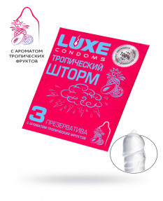 Презервативы Luxe Тропический шторм, аромат тропические фрукты