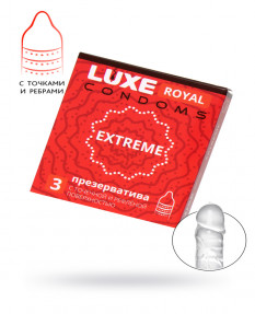 Презервативы LUXE ROYAL EXTREME 3шт, 18 см