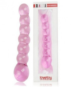 Розовый фаллоимитатор Glass Romance 16 см, GS09Pink