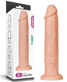 Фаллоимитатор реалистичый с присоской LoveToy Long Dildo 28см, LV111012