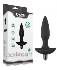 Анальная пробка с вибрацией Silicone Fantasy Anal Plug, LV2604