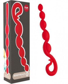 Стимулятор анальный Fun Factory Bendy Beads красный, 38103