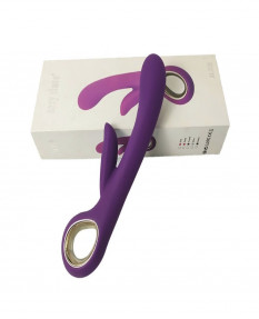 Вибратор с клиторальным стимулятором Lealso Jakipo Purple