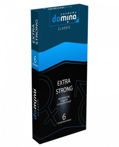 Презервативы DOMINO CLASSIC Extra Strong 6 шт прочные, Luxe7938