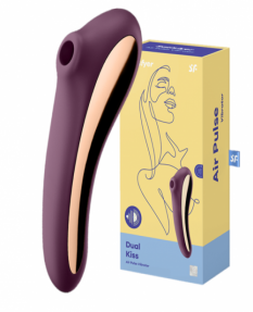 Вакуумно-волновой смарт-стимулятор Satisfyer Dual Kiss красный, 4003016