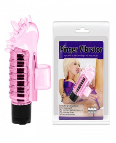 Вибро-насадка на палец розовая Finger Vibrator