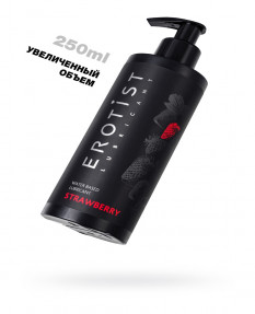 Лубрикант EROTIST на водной основе STRAWBERRY, с ароматом клубники, 250 мл, 541605