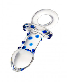 Анальная втулка Sexus Glass, стекло, прозрачная, 14 см, Ø 3,5 см, 912064