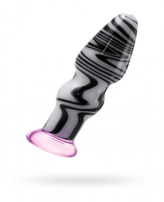 Анальная втулка SEXUS GLASS, стекло, белый, 12,5 см, Ø 3,5 см