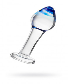 Анальная втулка SEXUS GLASS, стекло, прозрачная, 11,5 см, Ø 4 см