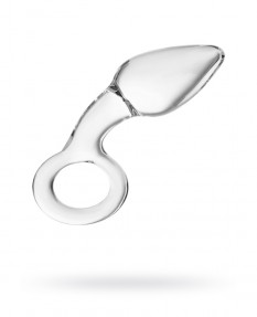 Анальная втулка SEXUS GLASS, стекло, прозрачный, 14,5 см, Ø 4 см