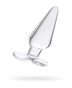 Анальная втулка SEXUS GLASS, стекло, прозрачная, 11,5 см, Ø 3,5 см