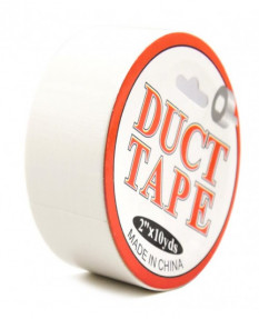 Бондажная лента Duct Tape белая 15 м, 361100015