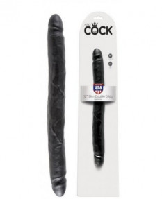 Двухсторонний фаллоимитатор King Cock 12 in Dildo Black