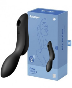 Вакуумно-волновой вибростимулятор Satisfyer Curvy Trinity 2 черный