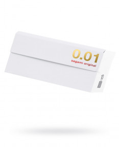 Презервативы Sagami, original 0.01, полиуретан, 17 см, 5,5 см, 10 шт. 738/1