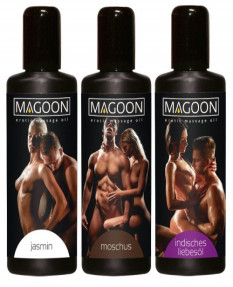 Набор из трех массажных масел Magoon Jasmin, Muskus, Indian Love, 6210800000