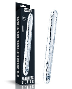 Двойной фаллоимитатор Lovetoy Flawless Clear Double Dildo 30 см, LV310018