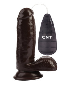 ВИБРАТОР CNT 6.7'' STUD REALISTIC DILDO BROWN 180088D