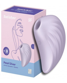 Вакуумно-волновой стимулятор с вибрацией Satisfyer Pearl Diver фиолетовый, 4037240
