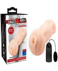 Мастурбатор-вагина с вибрацией Crazy Bull Ruby, 009133Z