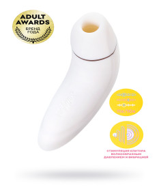 Стимулятор клитора Satisfyer Pro Plus Vibration, ABS пластик, белый, 19см, J2018-16