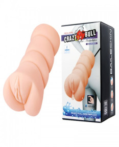 Мастурбатор-вагина Crazy Bull с эффектом выделения смазки, BM-009196K